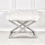 Atelier Del Sofa Capraz Plush Silver, White